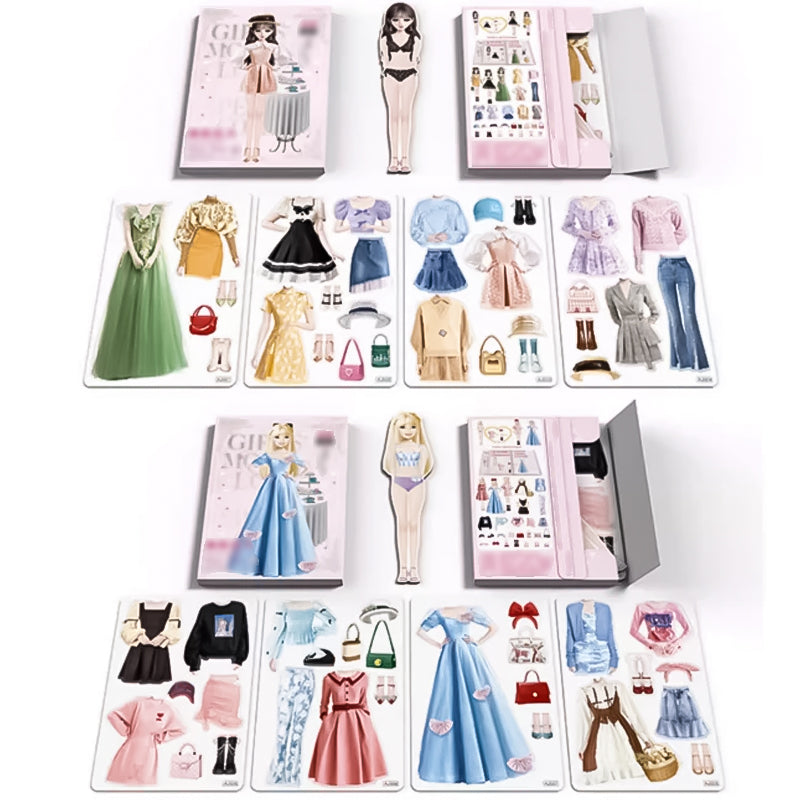 👗Magnetinė popierinė lėlė princesei aprengti👸
